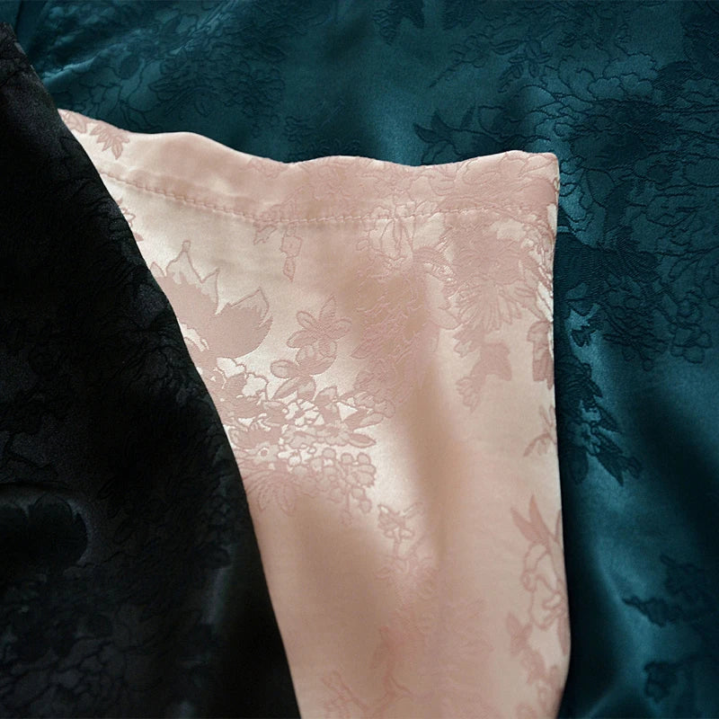 Floral Mini Satin Skirt