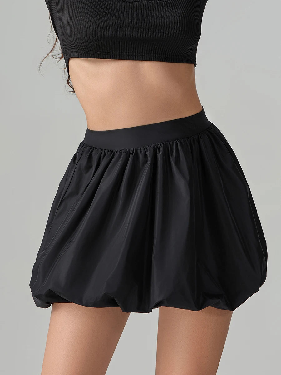 Bubbly Poplin Mini Skirt
