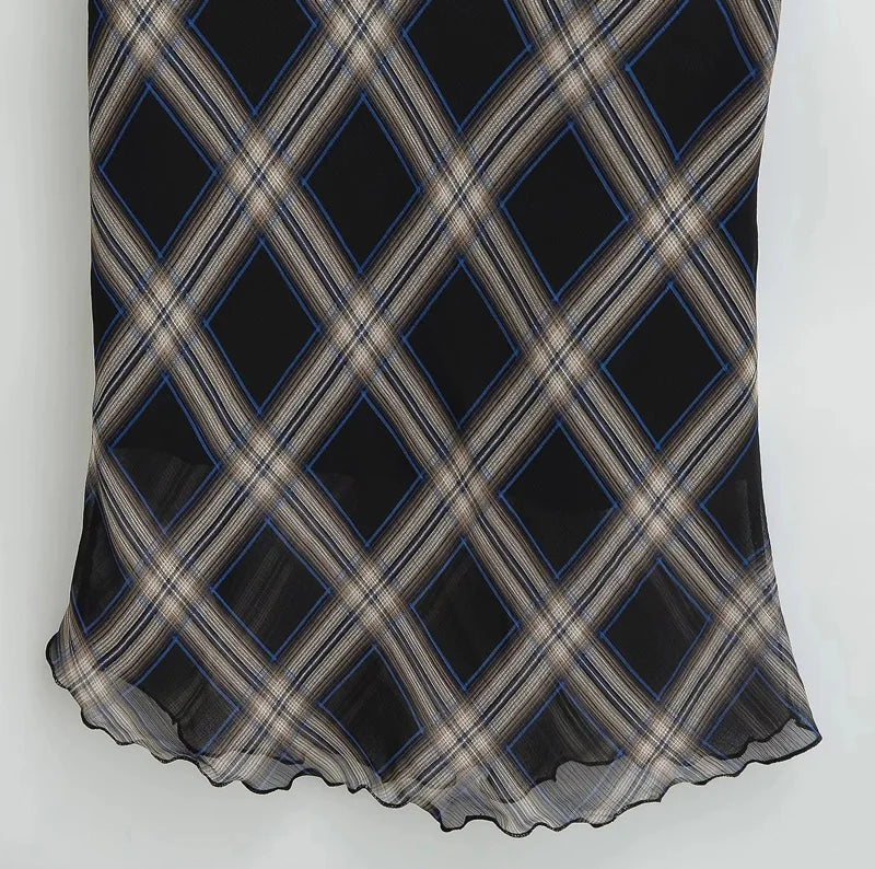 Sexy Mesh High Waist Mini Skirt