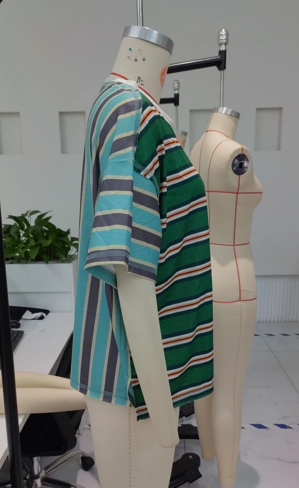 Color Pop Stripe Tee Top