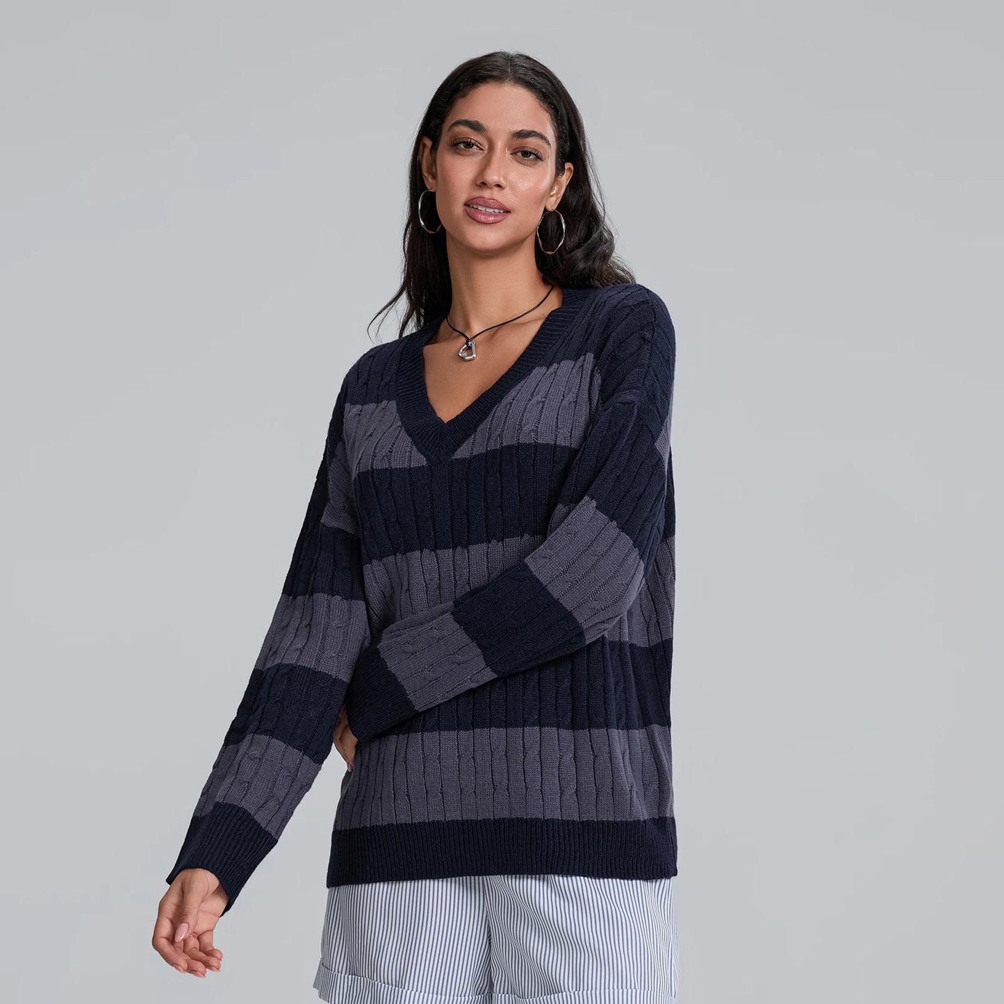 Oversized Crew Neck Pullover Sweater