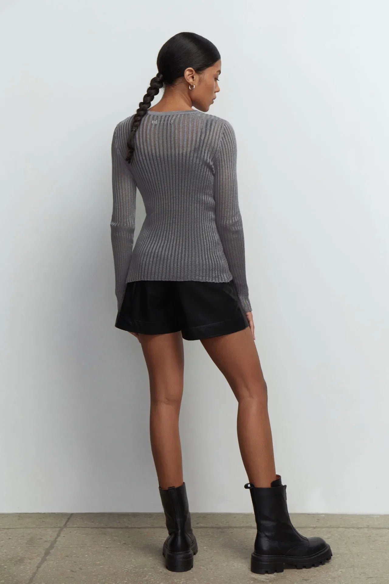 Long Sleeve triped See Through top