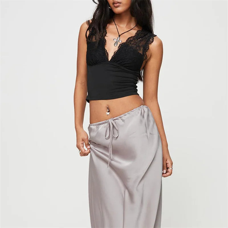 Slinky V-Neck Sleeveless Top