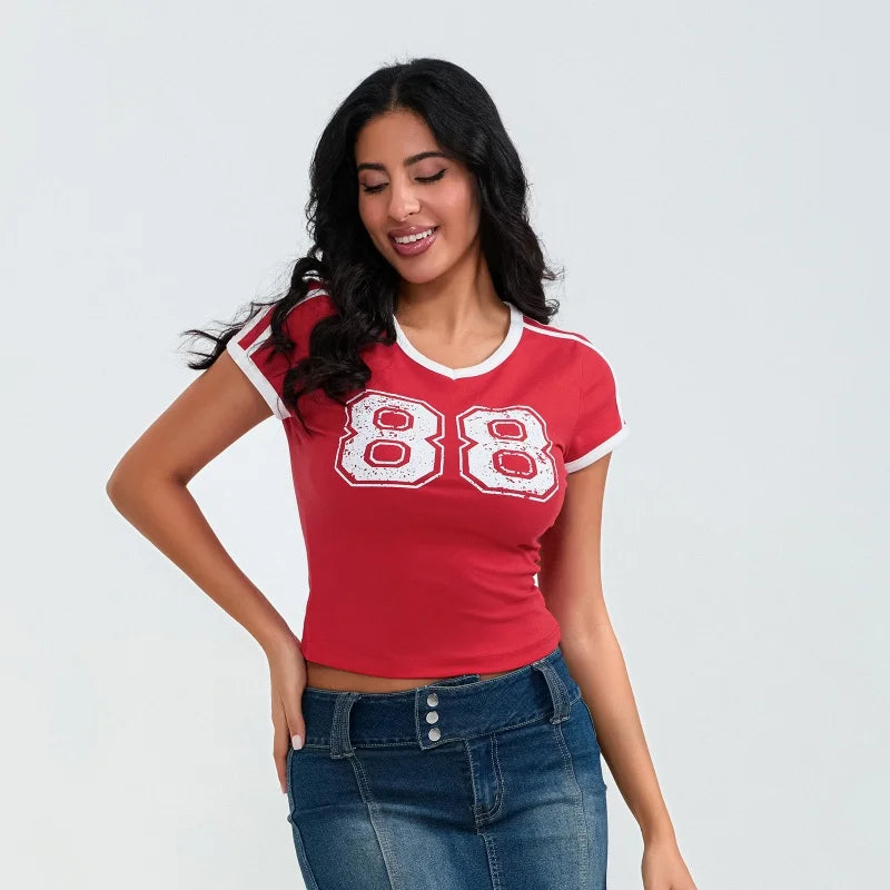 Babe V Neck Tee
