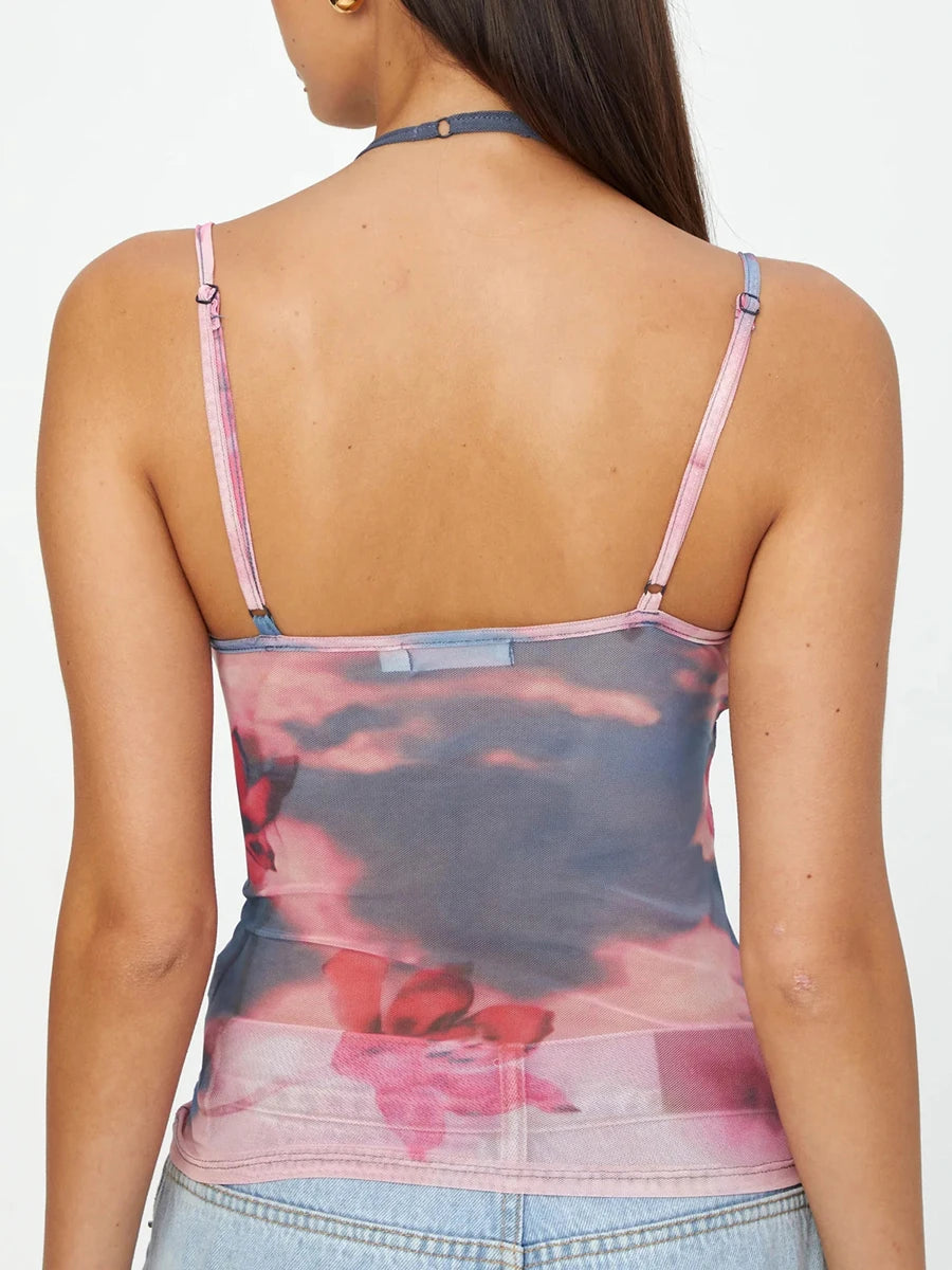 Vanessa Mesh Halter Top