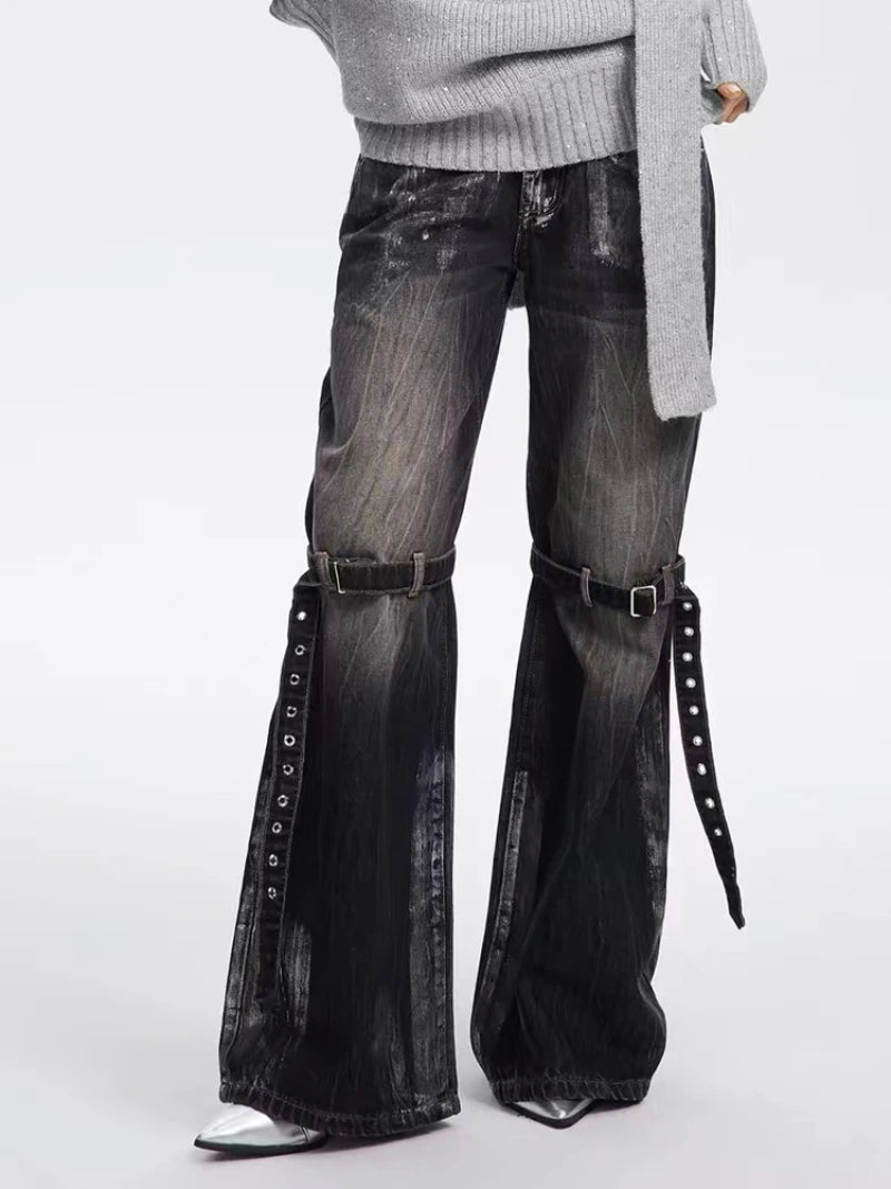 Black Baggy Boyfriend Jean