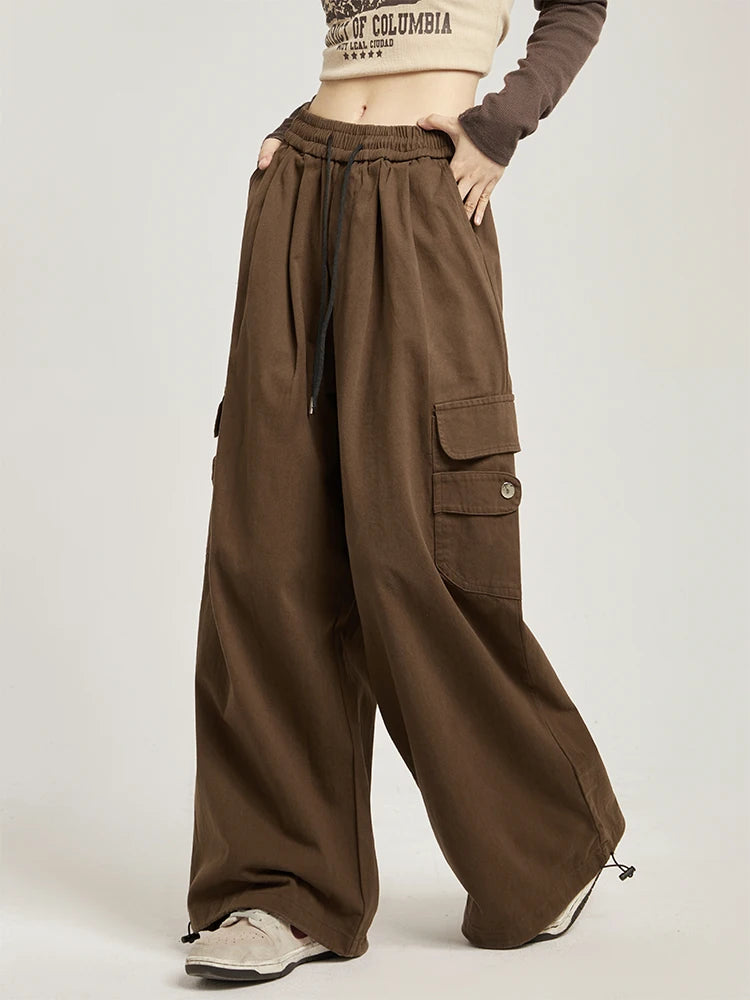 High Waisted Plicated Multiple Pockets pant