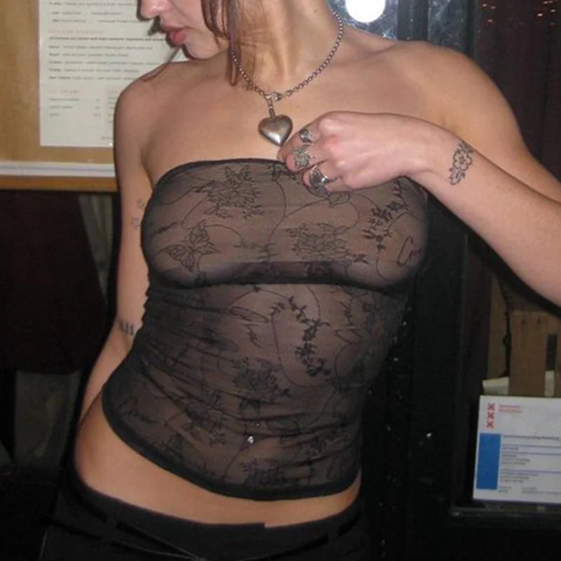 Sleeveless Strapless Corset Top