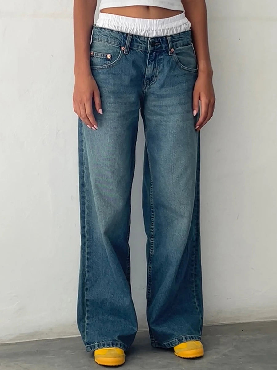 Straight Baggy Boyfriend Jean