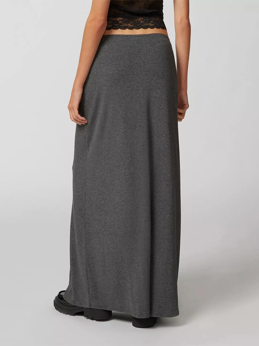 Versatile Elastic Waist Loose Skirt