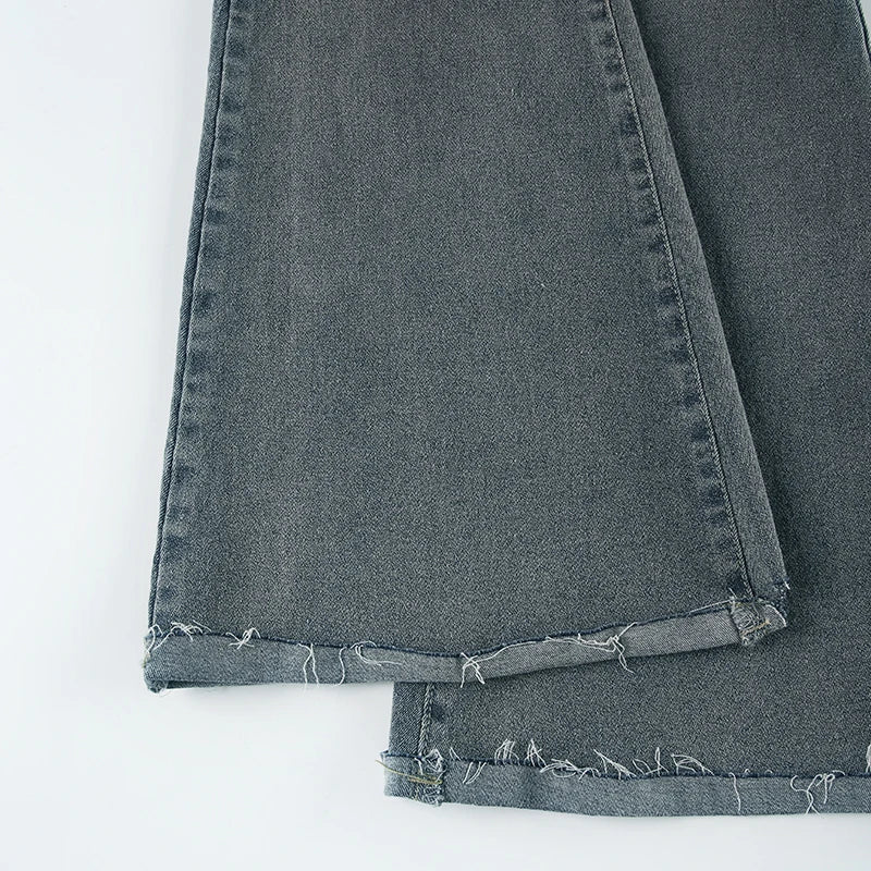 Wide Leg Denim Pants