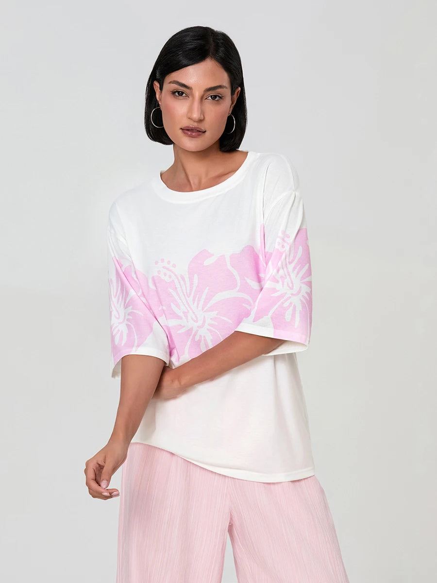 Crew Neck Gaphic Baby Tee