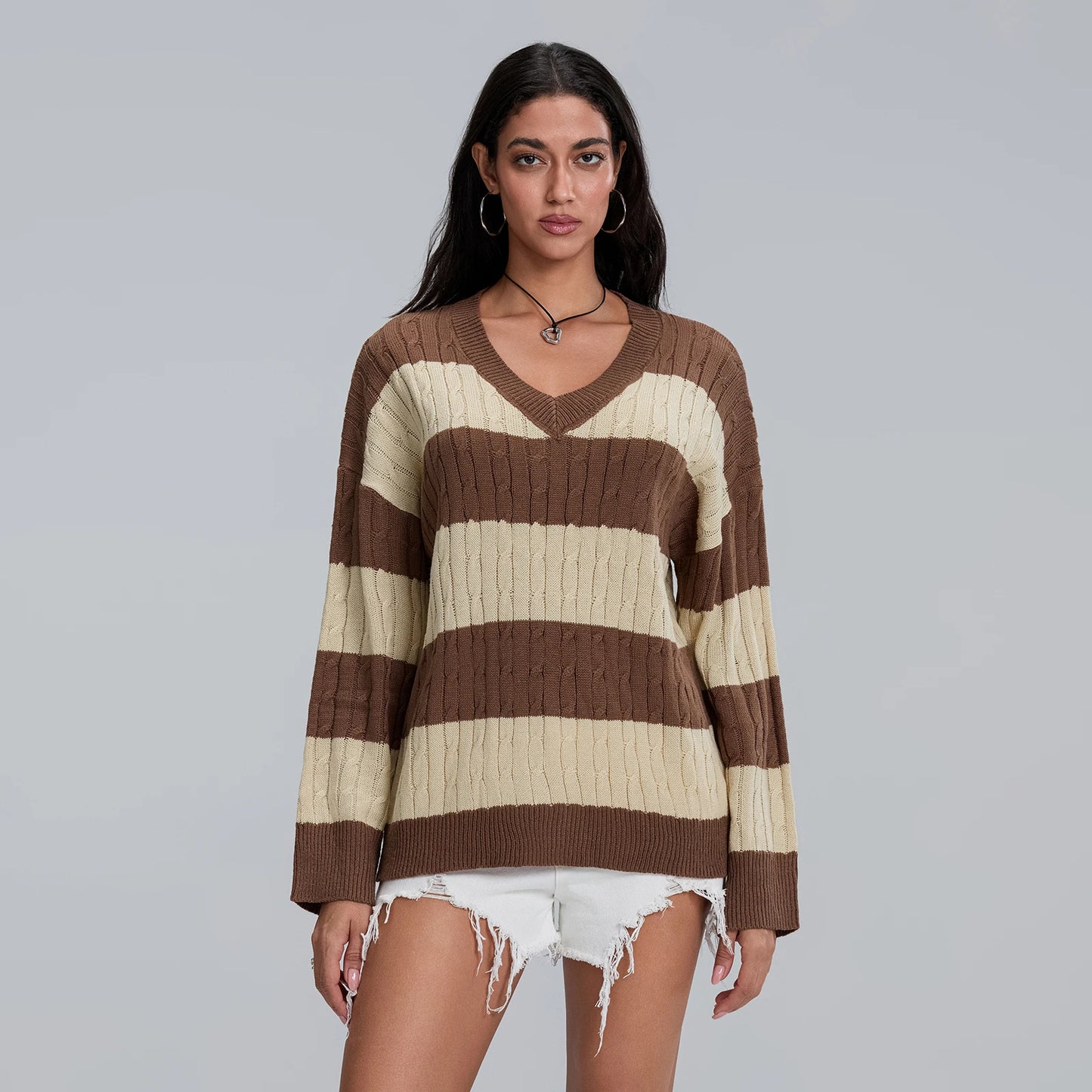 Oversized Crew Neck Pullover Sweater