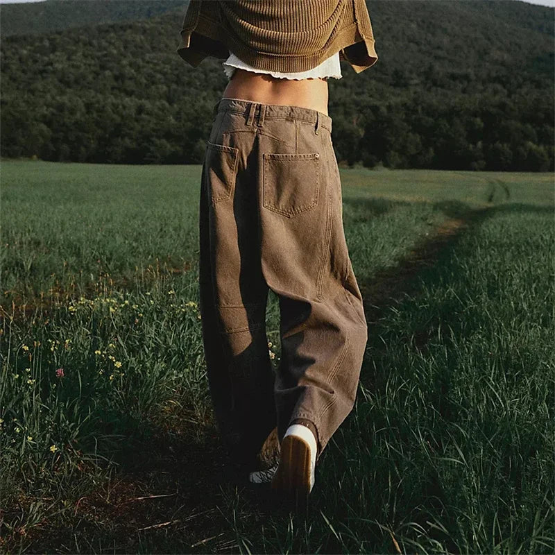 Mid-Rise Baggy Wide-Leg Jeans