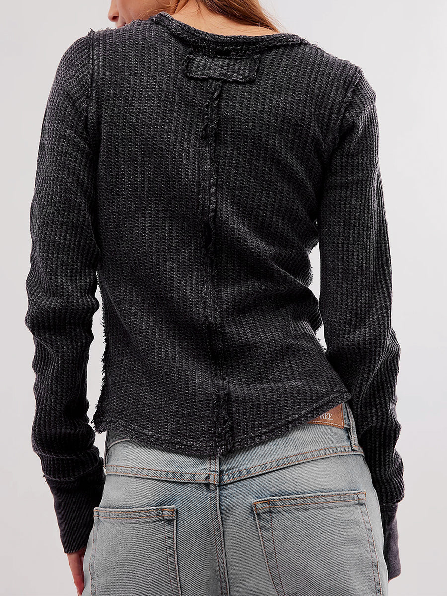Long Sleeve Knit One Neck top