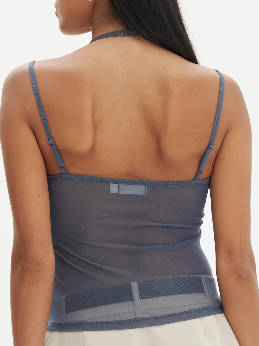 Vanessa Mesh Halter Top