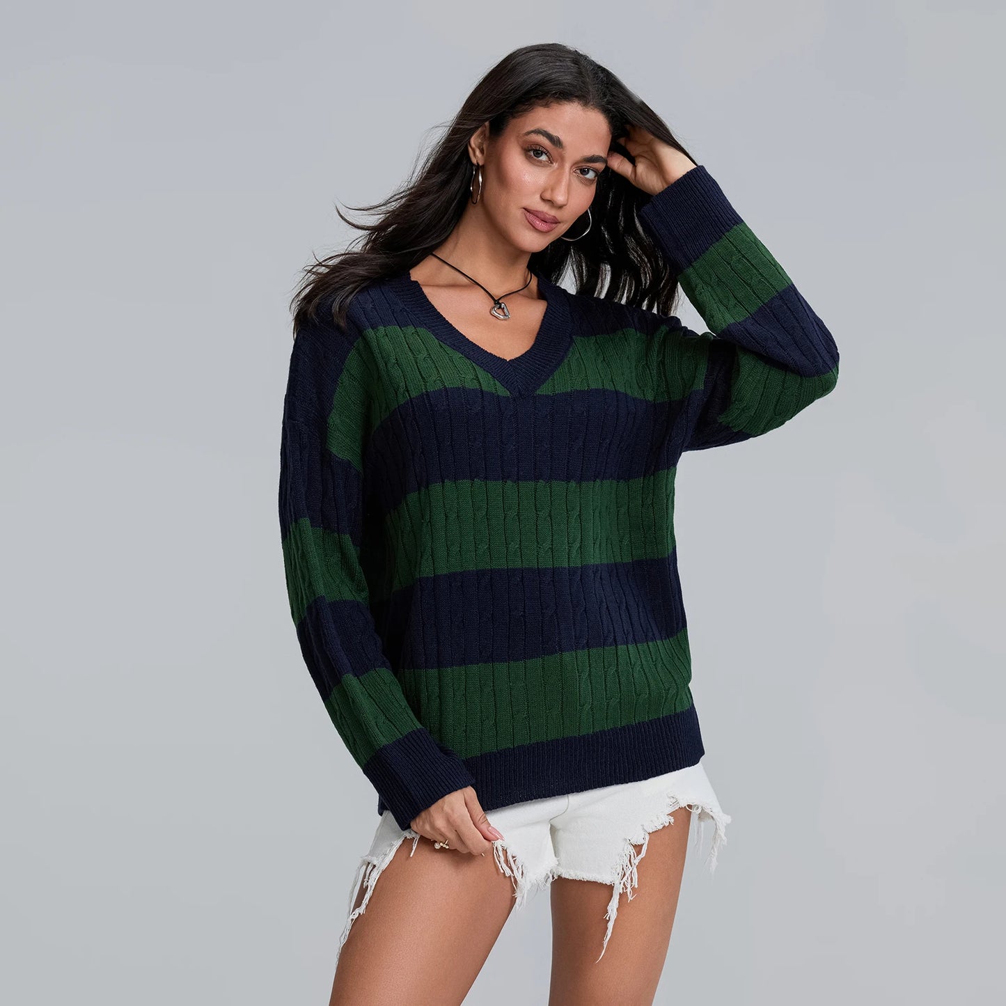 Oversized Crew Neck Pullover Sweater