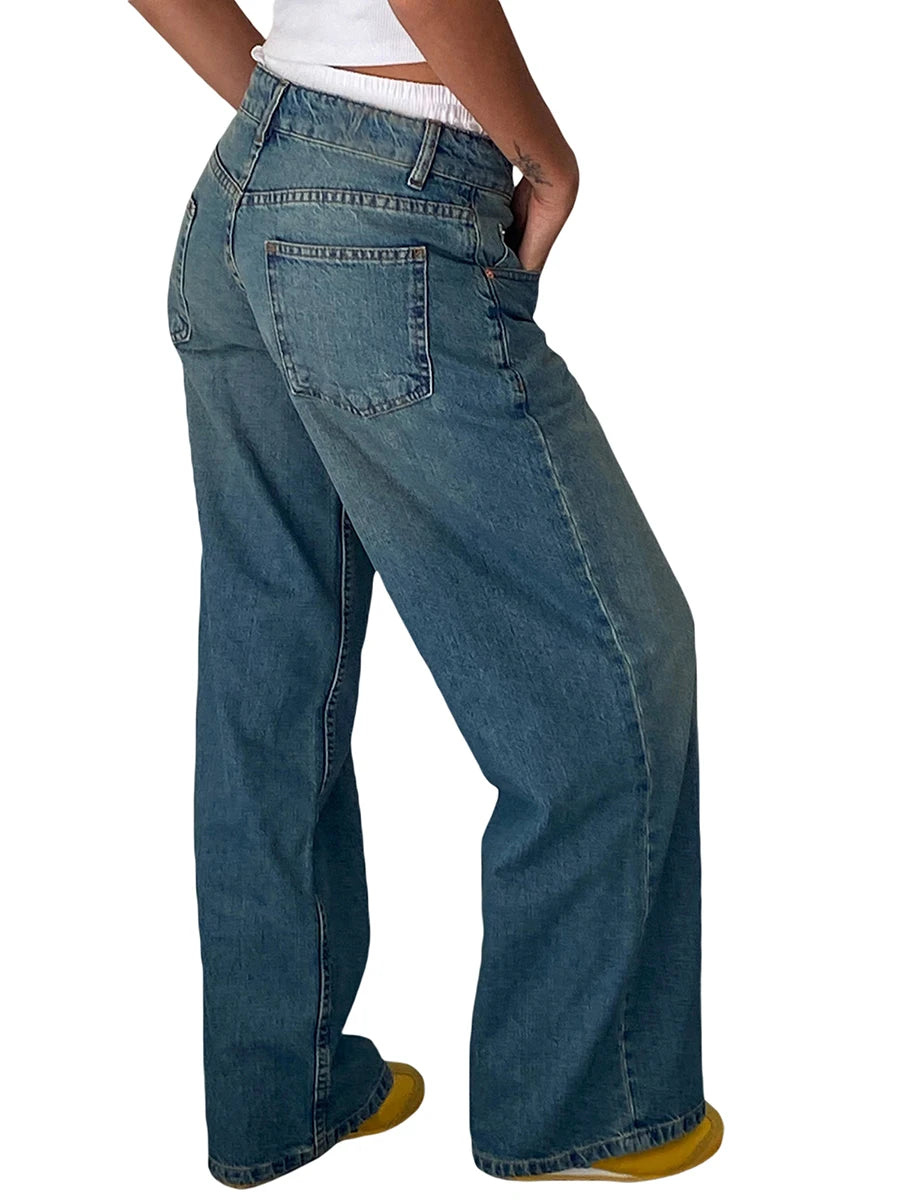 Straight Baggy Boyfriend Jean
