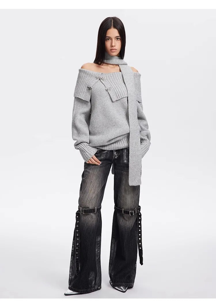 Black Baggy Boyfriend Jean