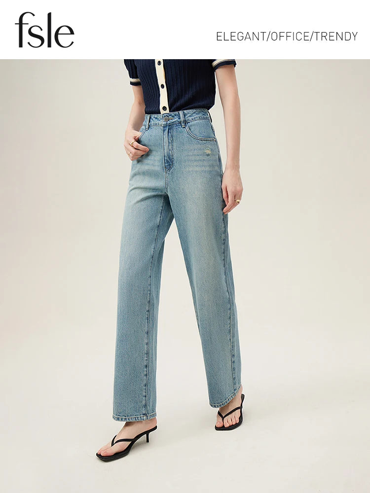 High Waist Baggy Wide Leg Jean