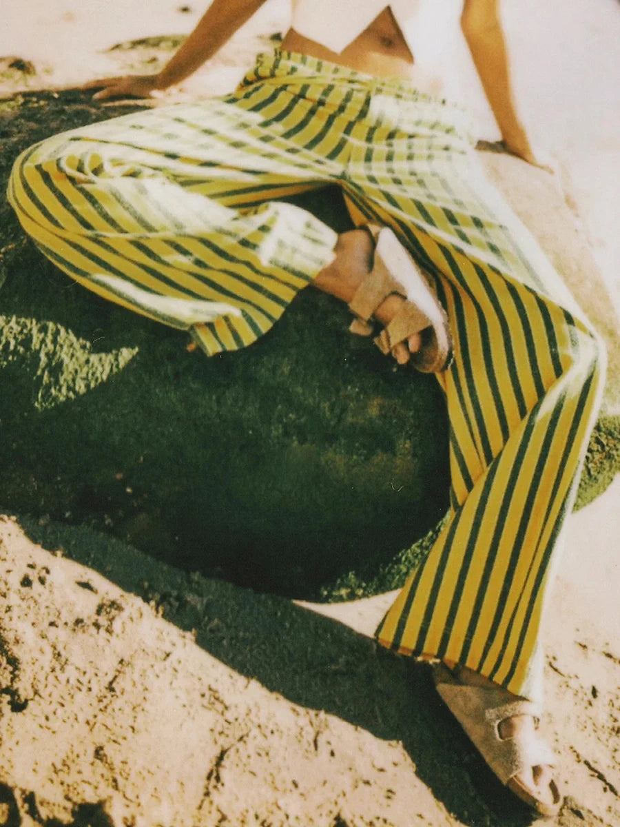 Women’s Baggy Striped Wide Leg Pants