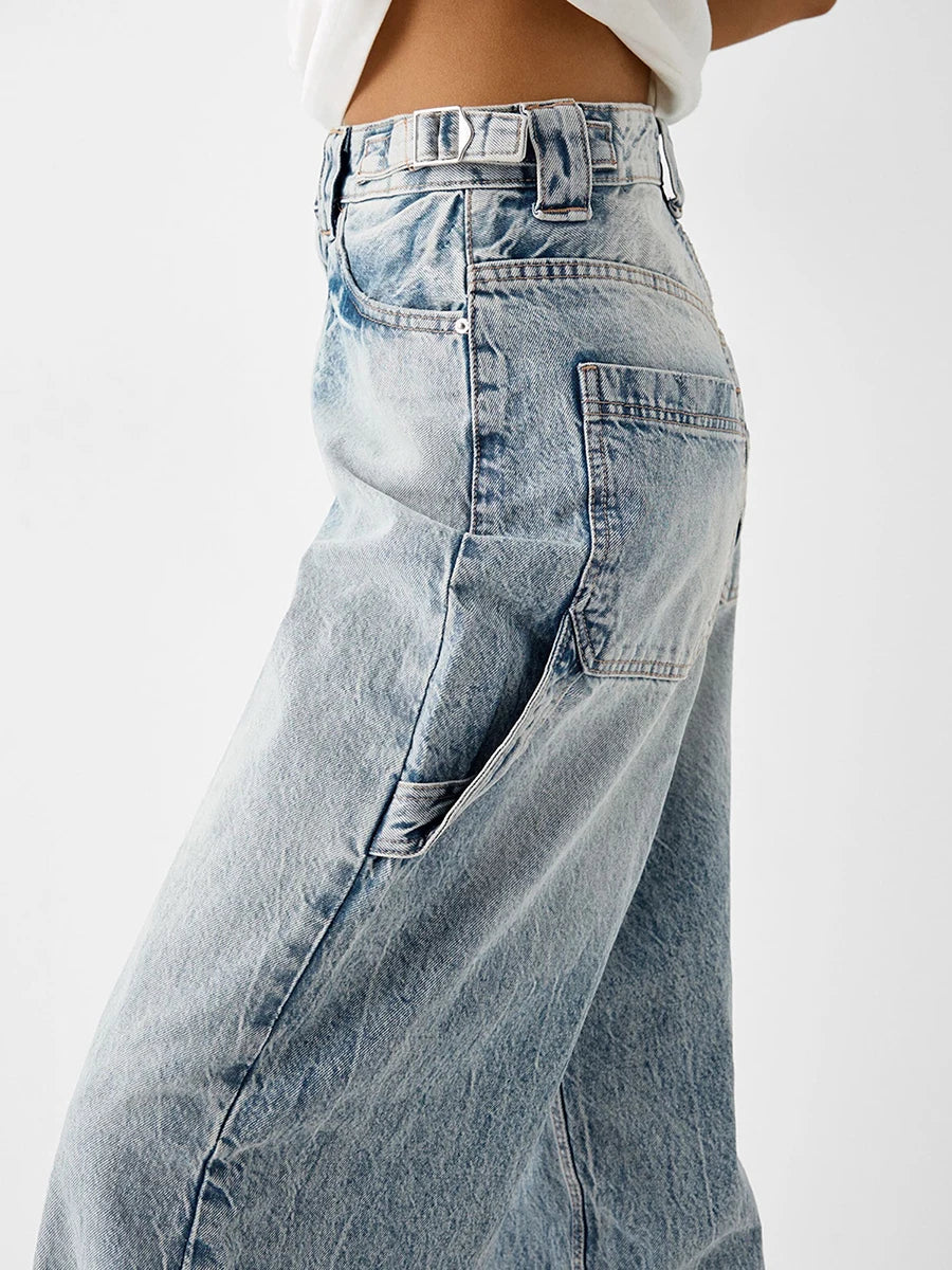 women Low Rise Boyfriend Jeans