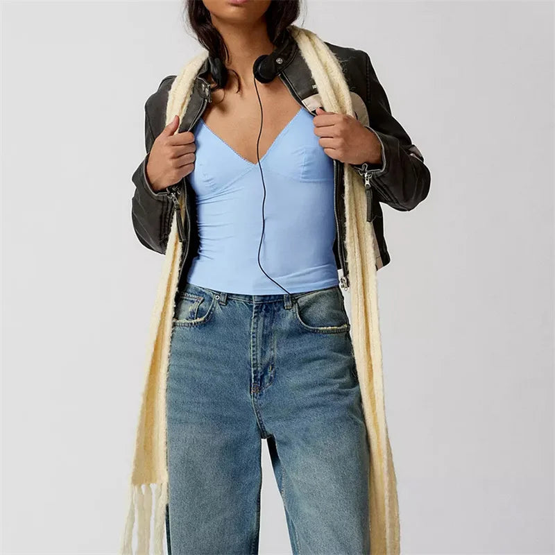 Vibrant Deep V-Neck Camisole