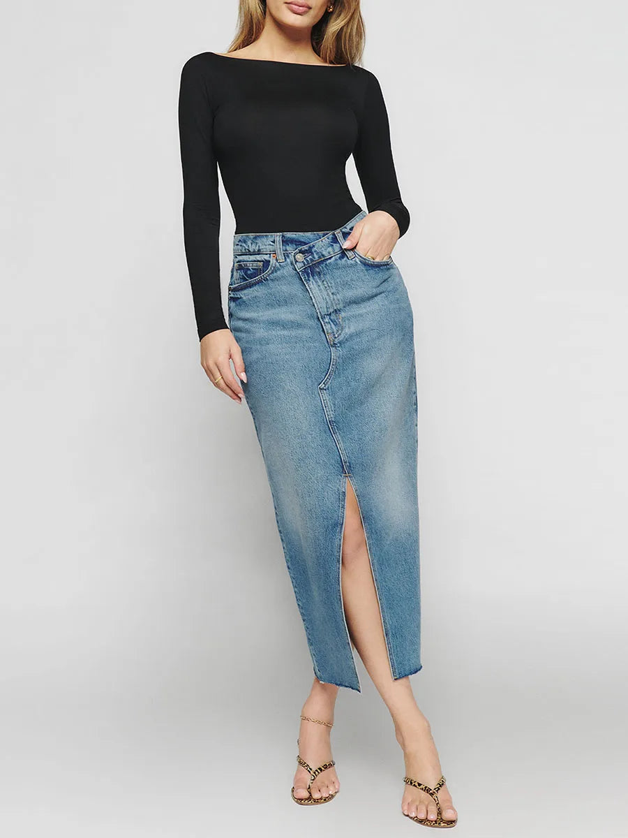 Out From Under Boatneck Long Sleeve Top