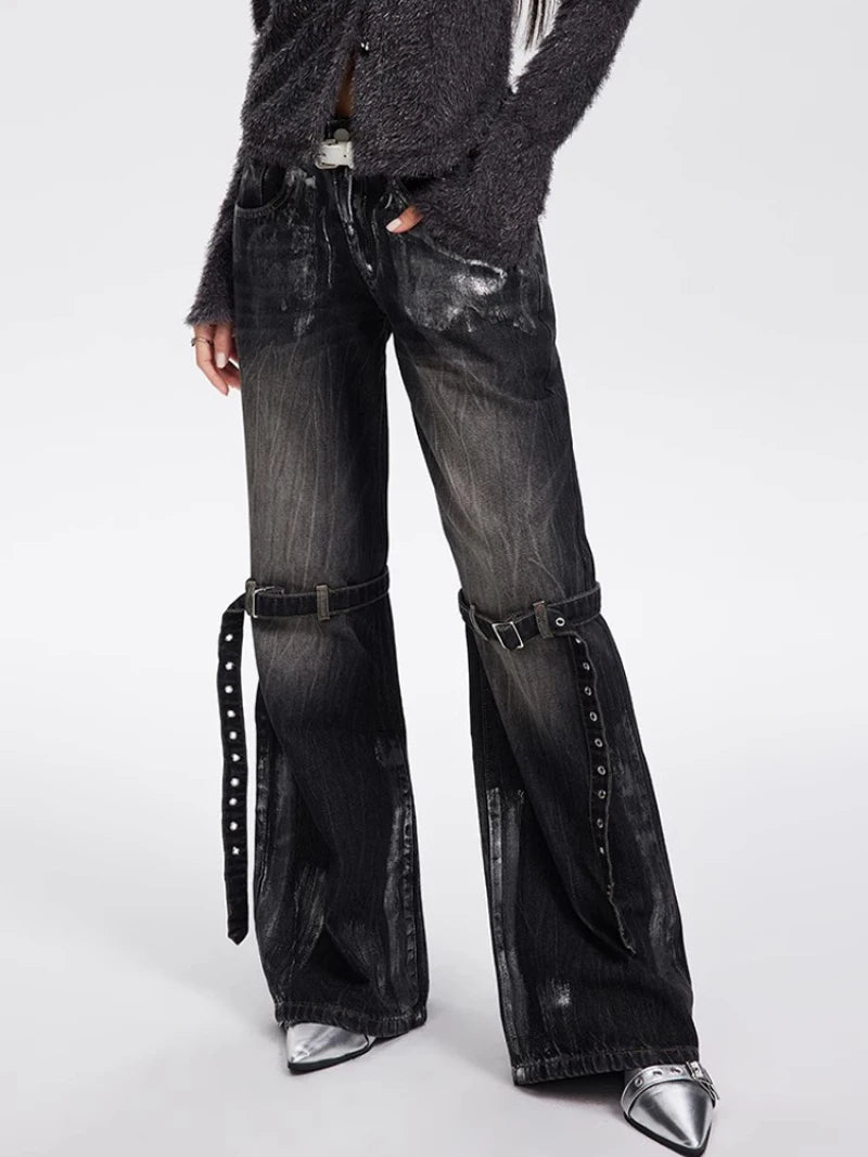 Black Baggy Boyfriend Jean