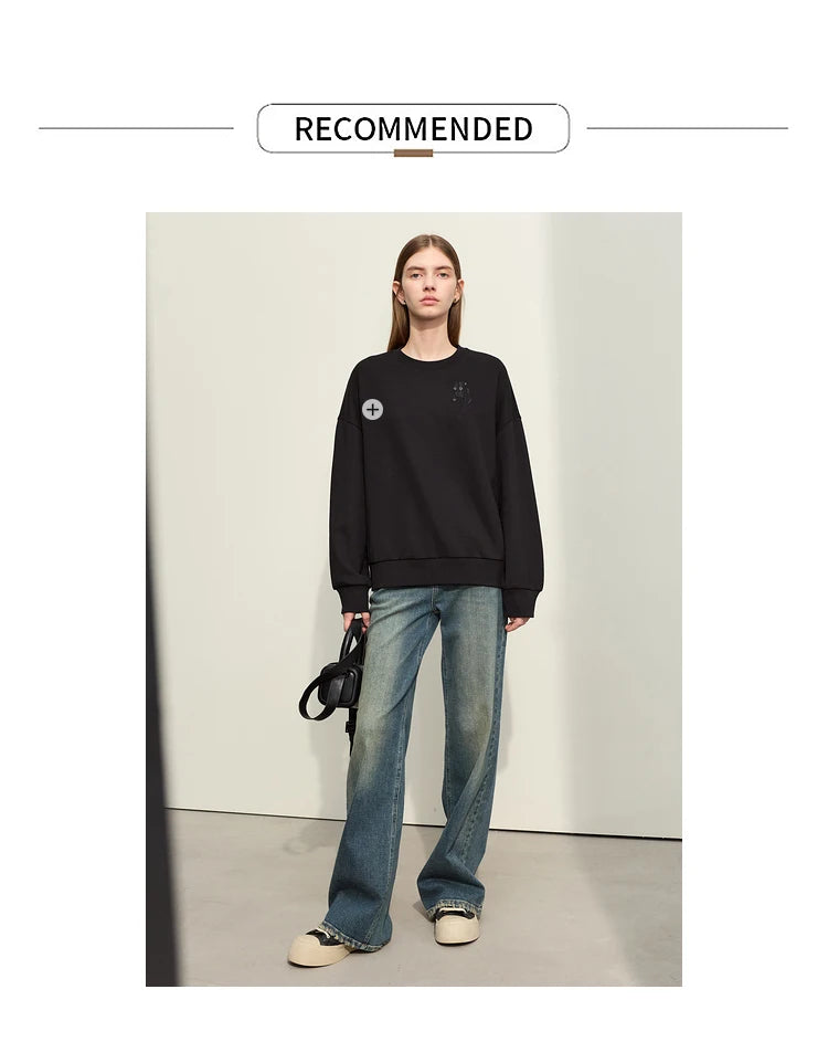 Light Washed Slouchy Straight Jean