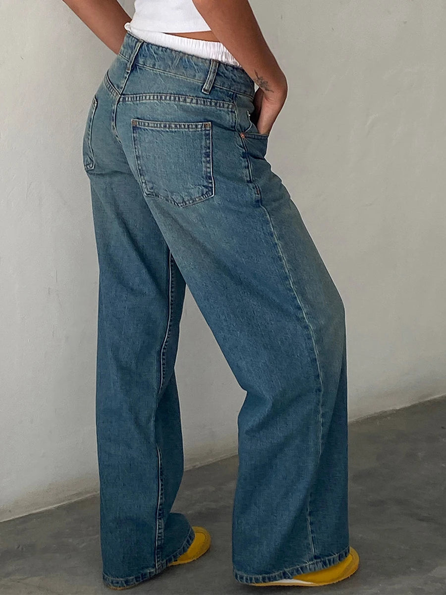 Straight Baggy Boyfriend Jean