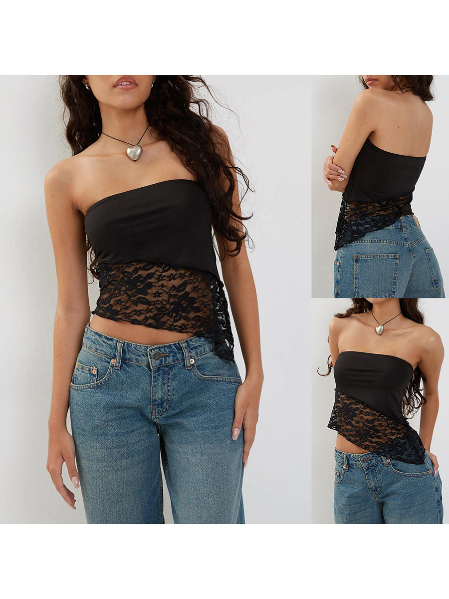Sleeveless Strapless Corset Top