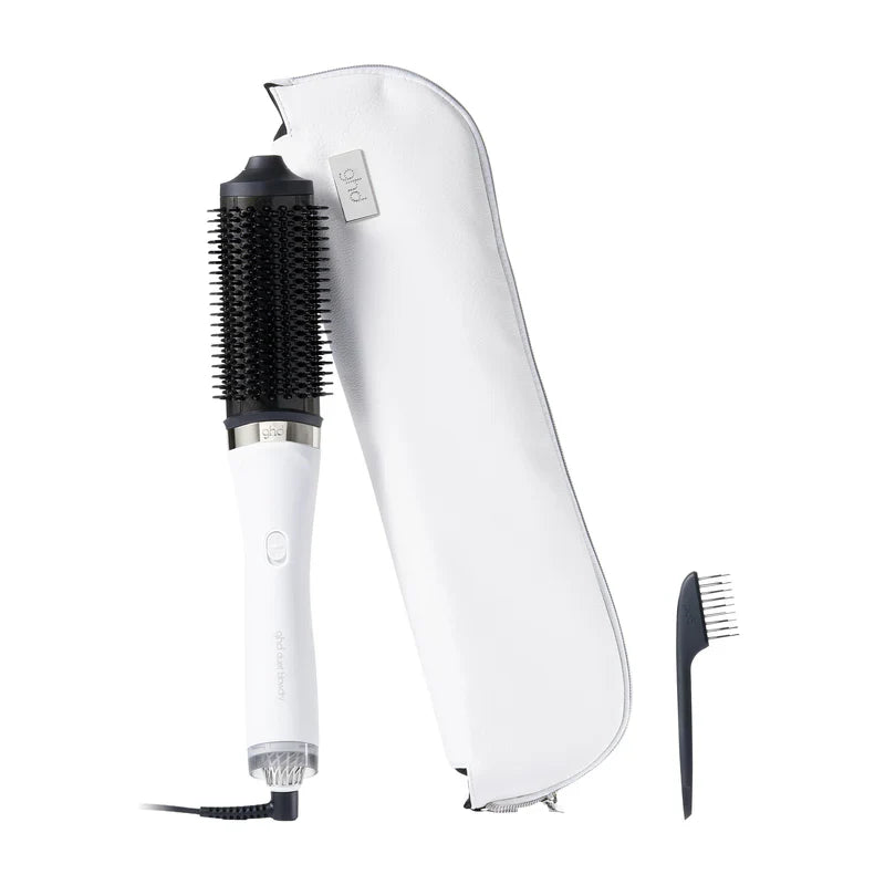 GHD DUET BLOWDRY HAIR DRYER BRUSH IN WHITE