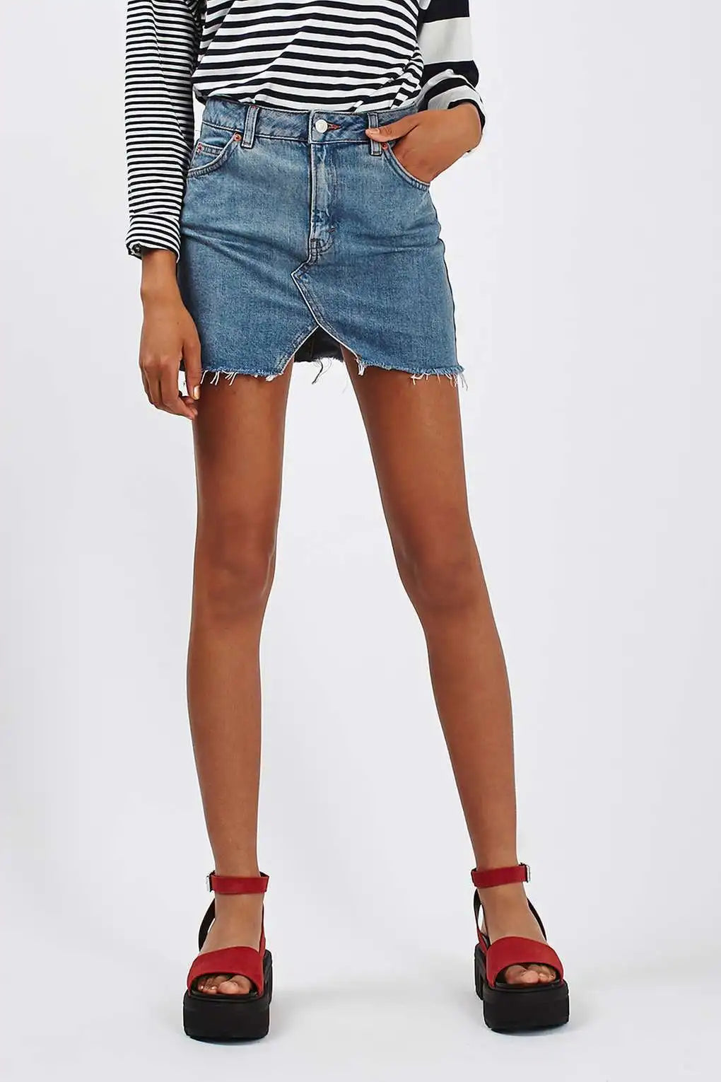 Dynamite Women Denim Mini Skirt
