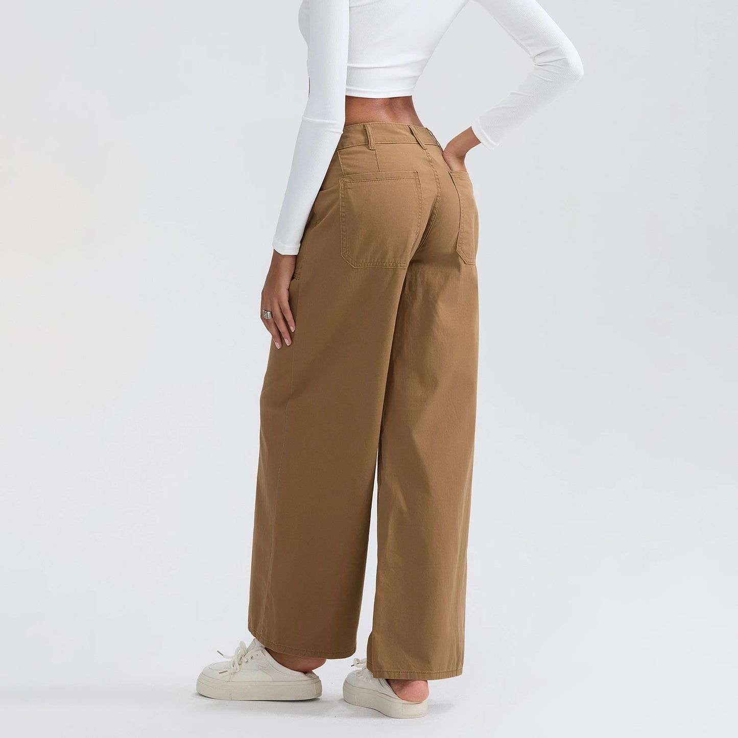High Waist Wide Leg Denim Pants