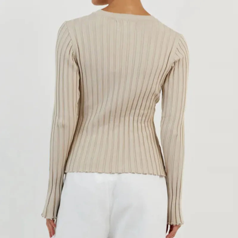 Chelsea Ribbed Knitted Sweater