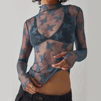 Long Sleeve Floral Lace Top
