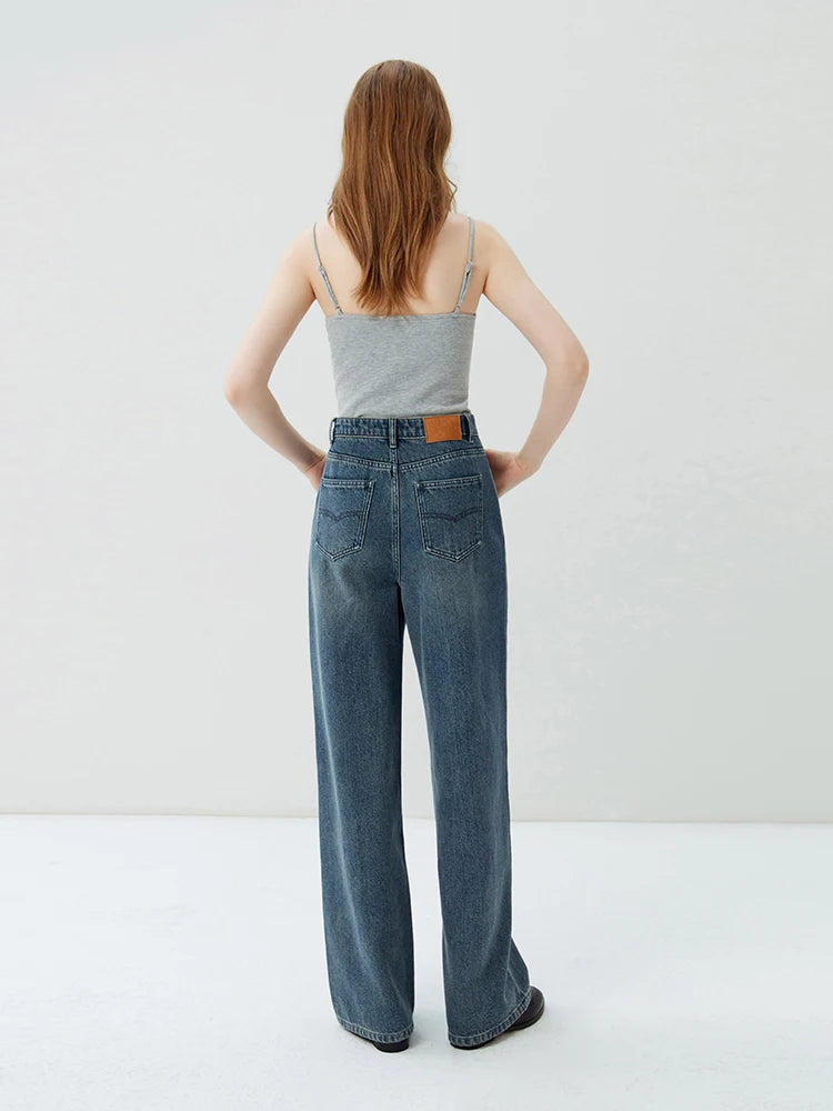 Elegante blue Wide Leg Jeans