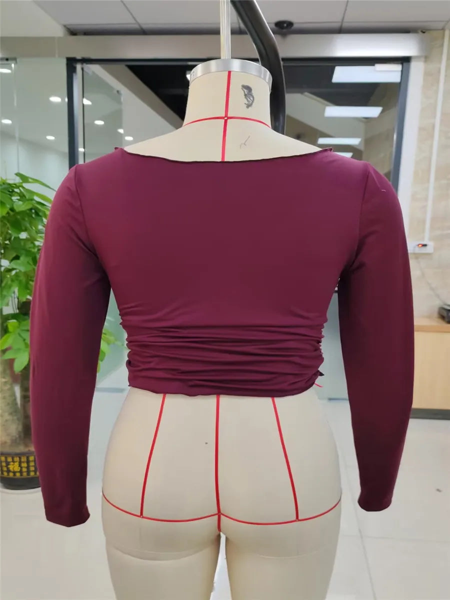 Long Sleeve Basic Tee Top
