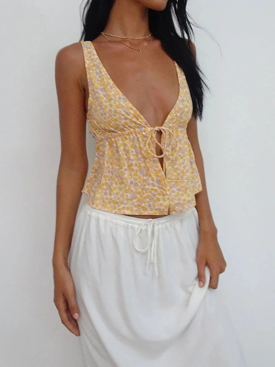 Floral Print Tank Top