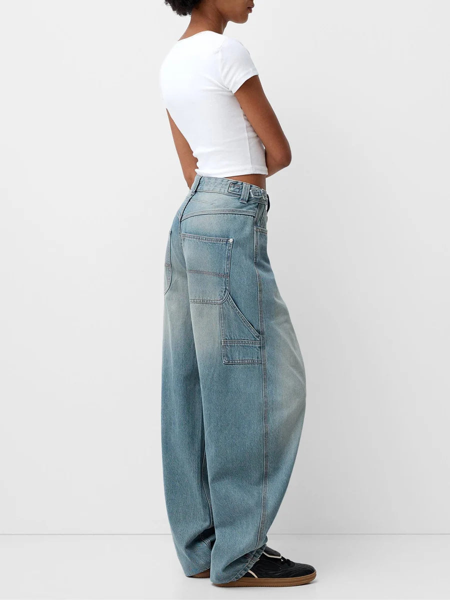 Stylish  Wide Leg Denim jeans