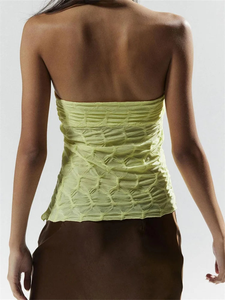 Over The Sun  Asymmetric Tube Top