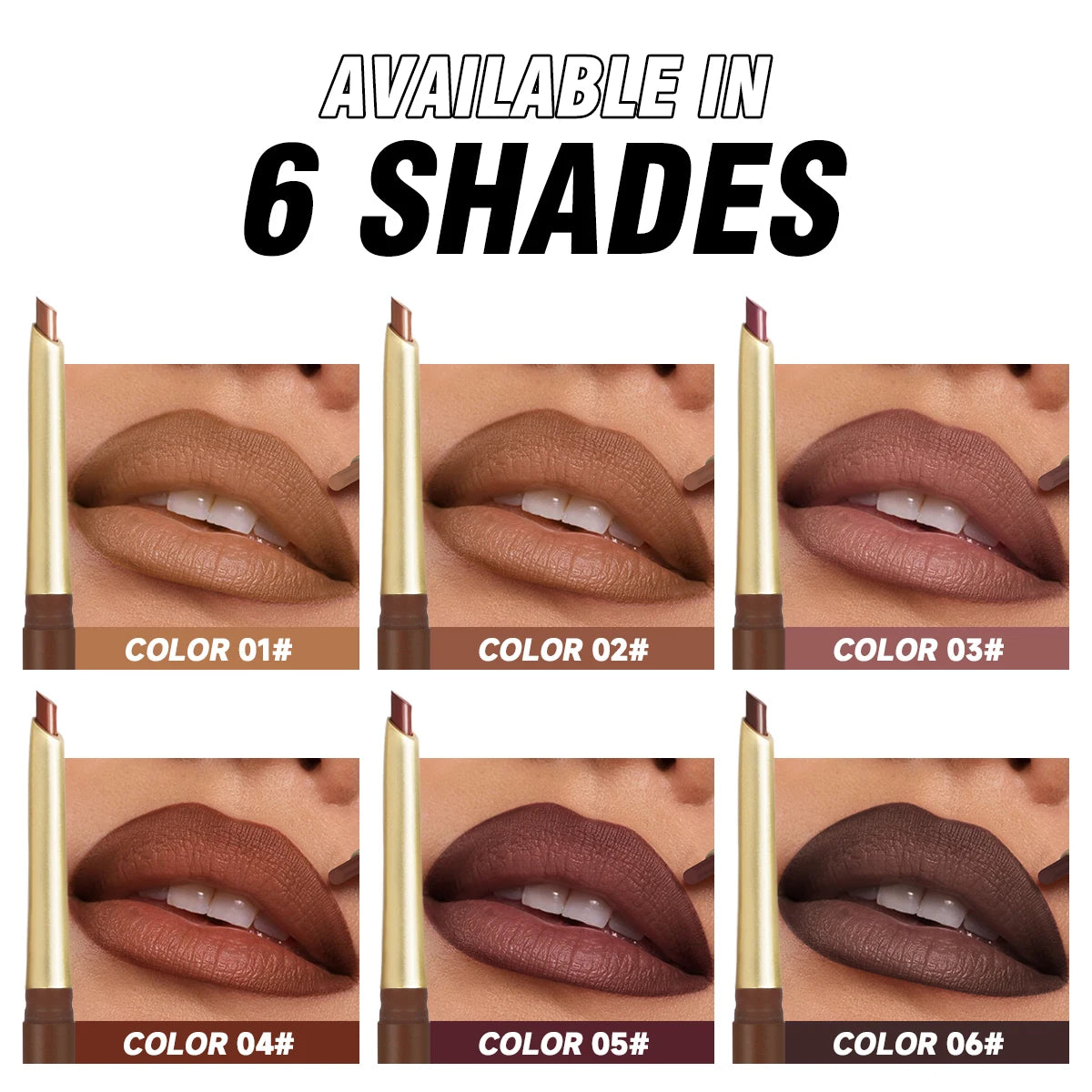 Bevel-Edge Matte Lip Contour Pencil