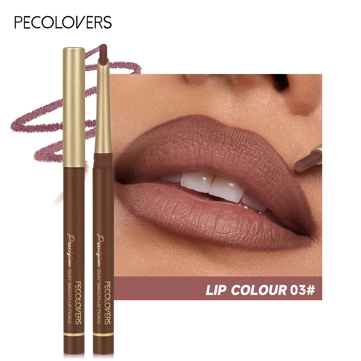 Bevel-Edge Matte Lip Contour Pencil