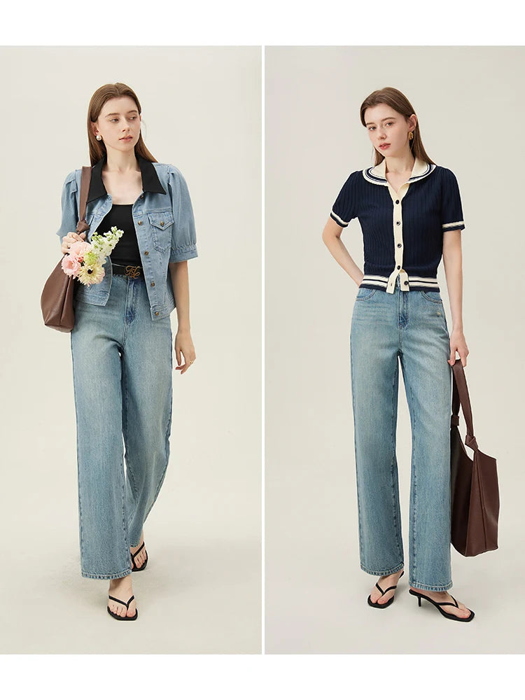 High Waist Baggy Wide Leg Jean