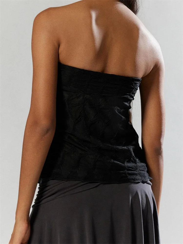 Over The Sun  Asymmetric Tube Top