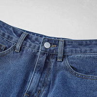 High Waist Jean Skirt