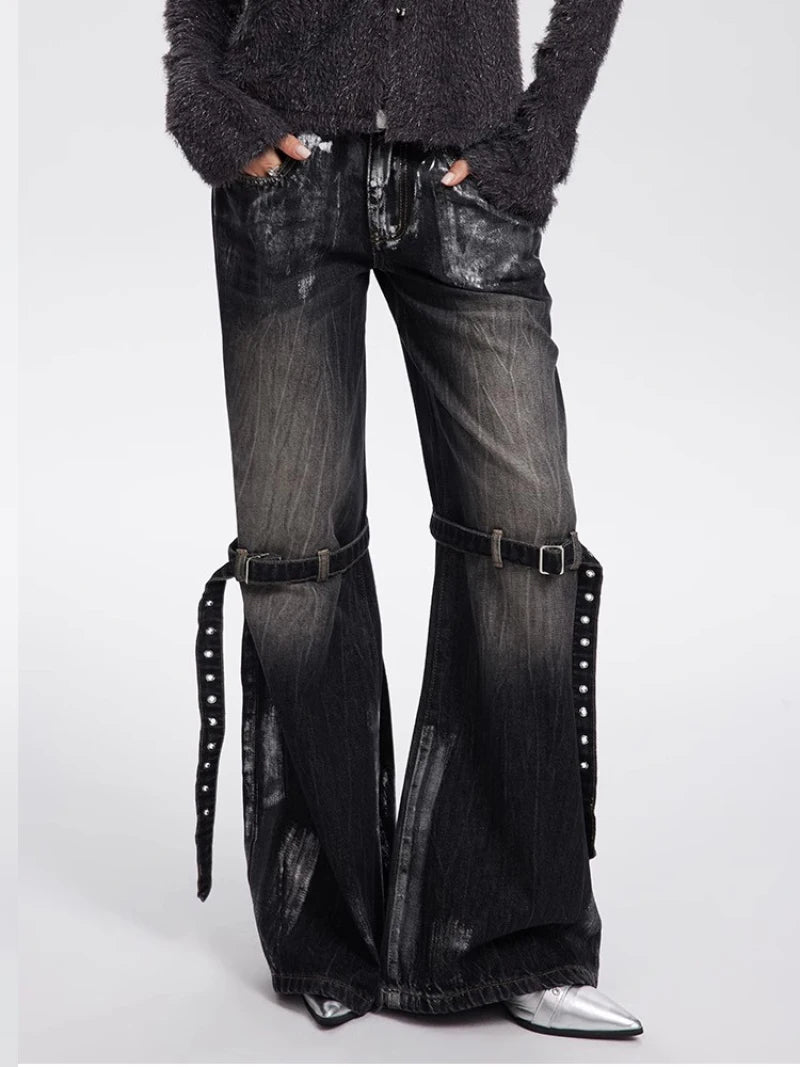 Black Baggy Boyfriend Jean