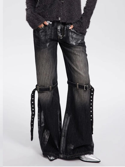 Black Baggy Boyfriend Jean