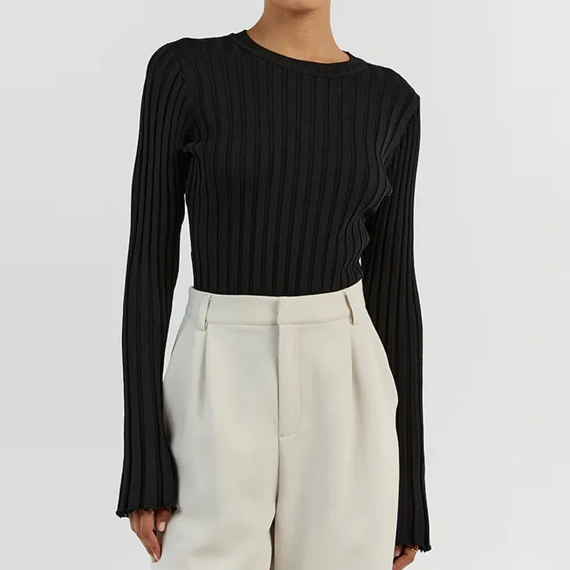 Chelsea Ribbed Knitted Sweater